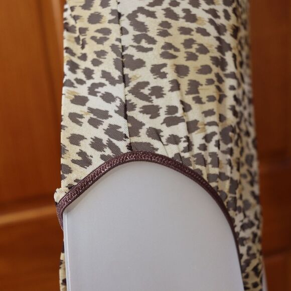 Marilyn Monroe Leopard Print Sheer Bodysuit Large Sheer Animal Statement Piece - Picture 6 of 14